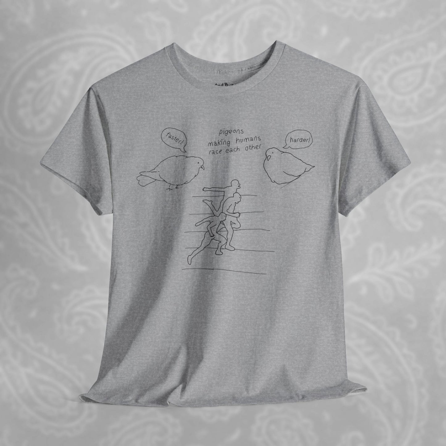 'making humans race each other' unisex graphic tshirt