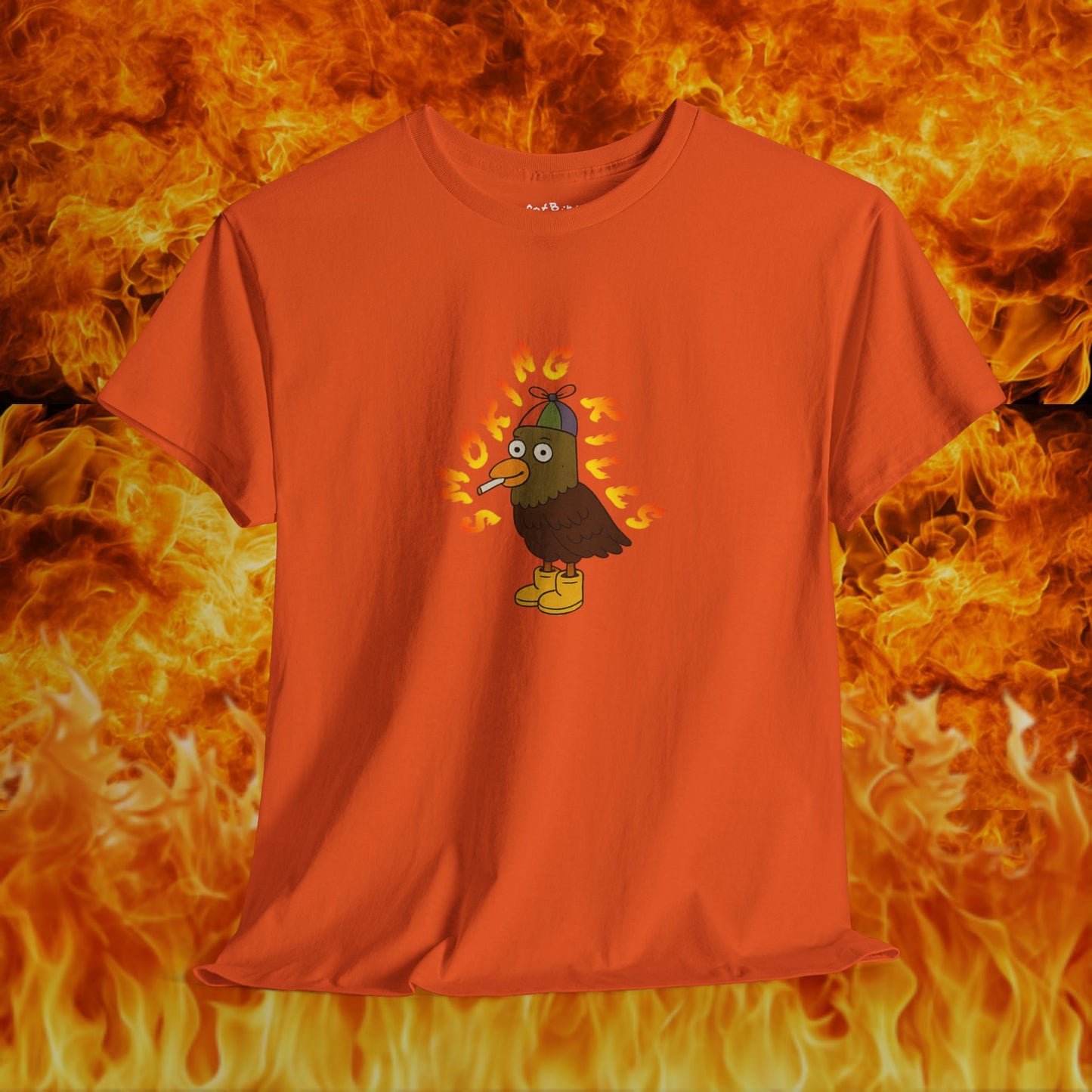 'smoking kills' unisex pigeon graphic tshirt