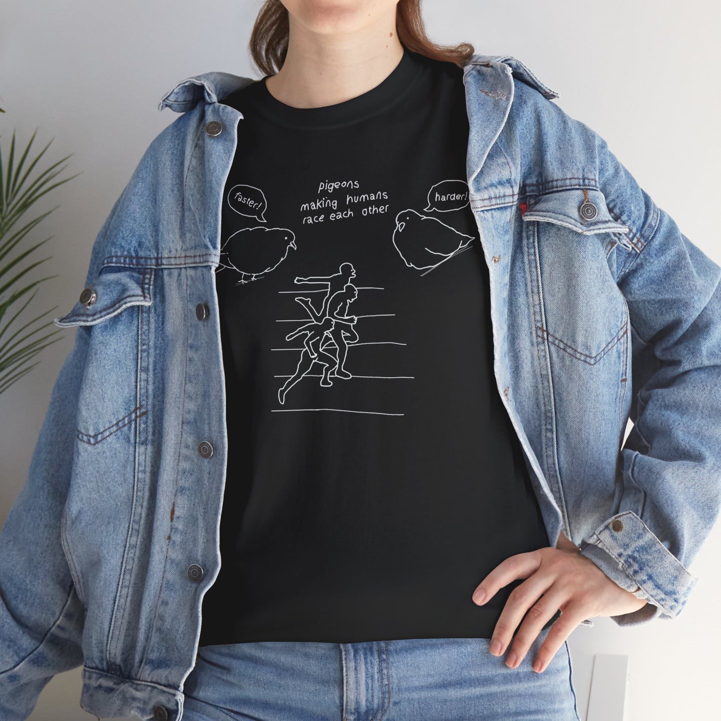 'making humans race each other' unisex graphic tshirt