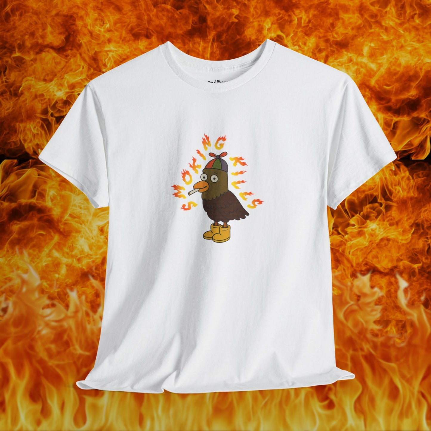 'smoking kills' unisex pigeon graphic tshirt