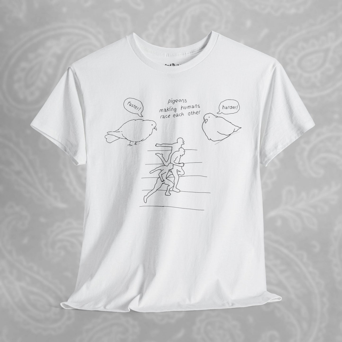 'making humans race each other' unisex graphic tshirt