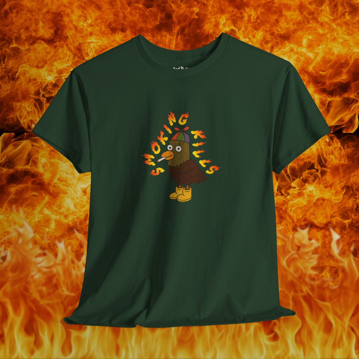 'smoking kills' unisex pigeon graphic tshirt