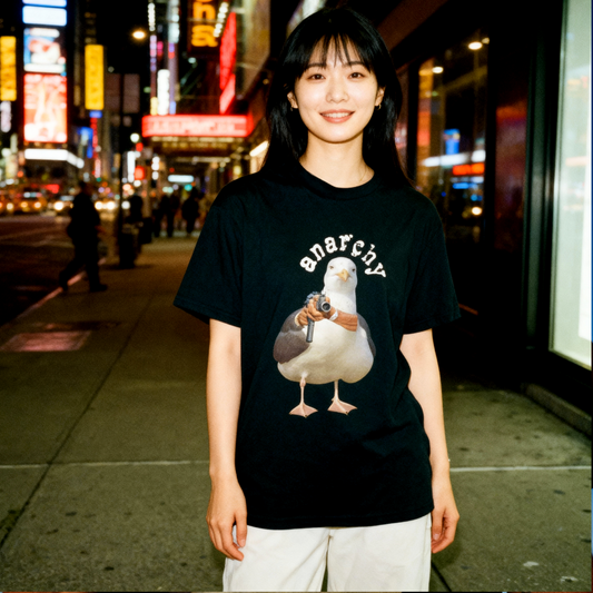 anarchy seagull tshirt