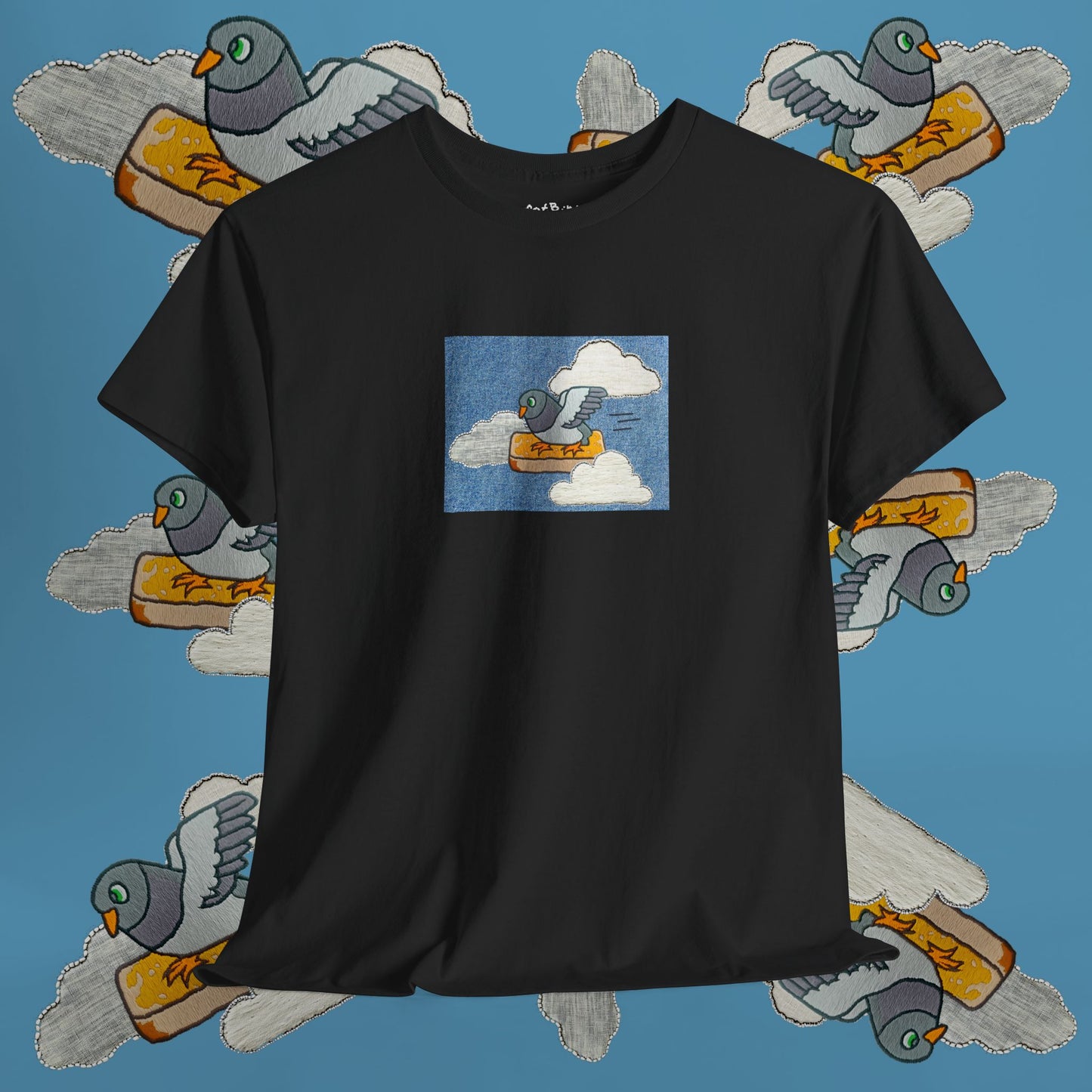 'go fast pigeon' unisex graphic tshirt