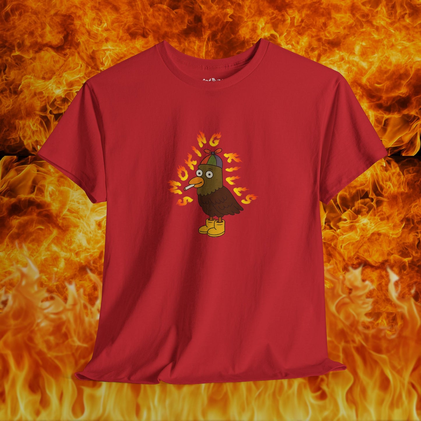 'smoking kills' unisex pigeon graphic tshirt