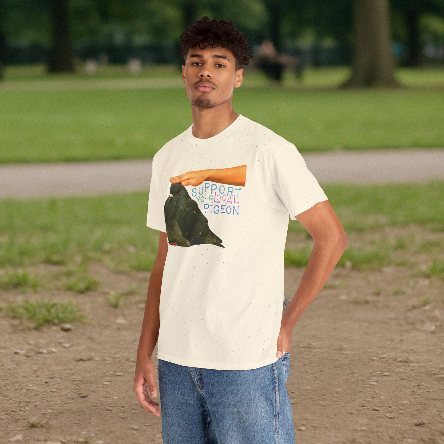 'support your local pigeon' unisex graphic tshirt