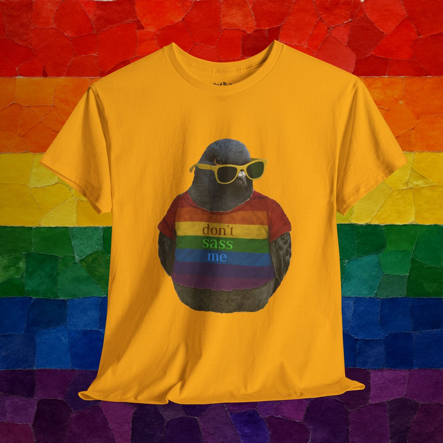 dont sass me lgbt pigeon - unisex graphic tshirt