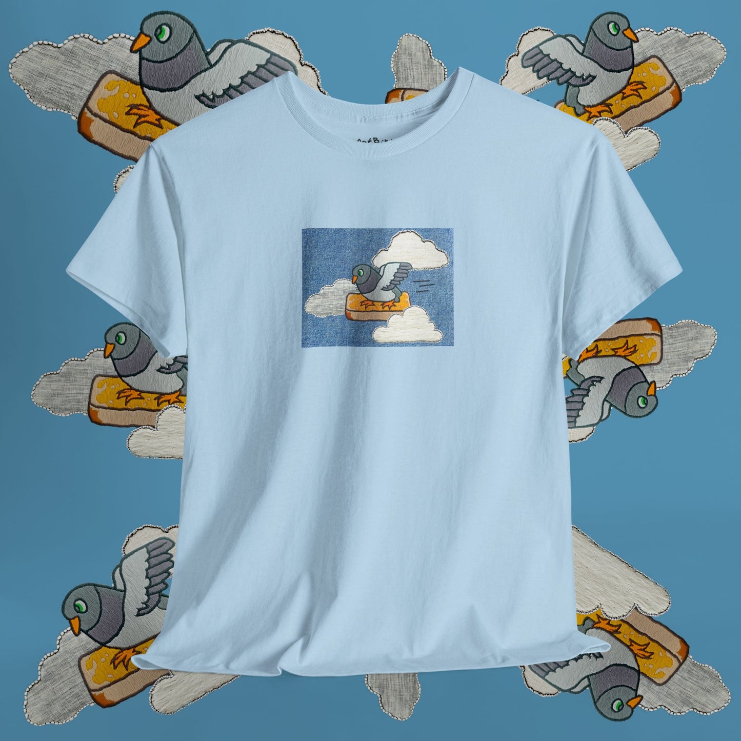 'go fast pigeon' unisex graphic tshirt