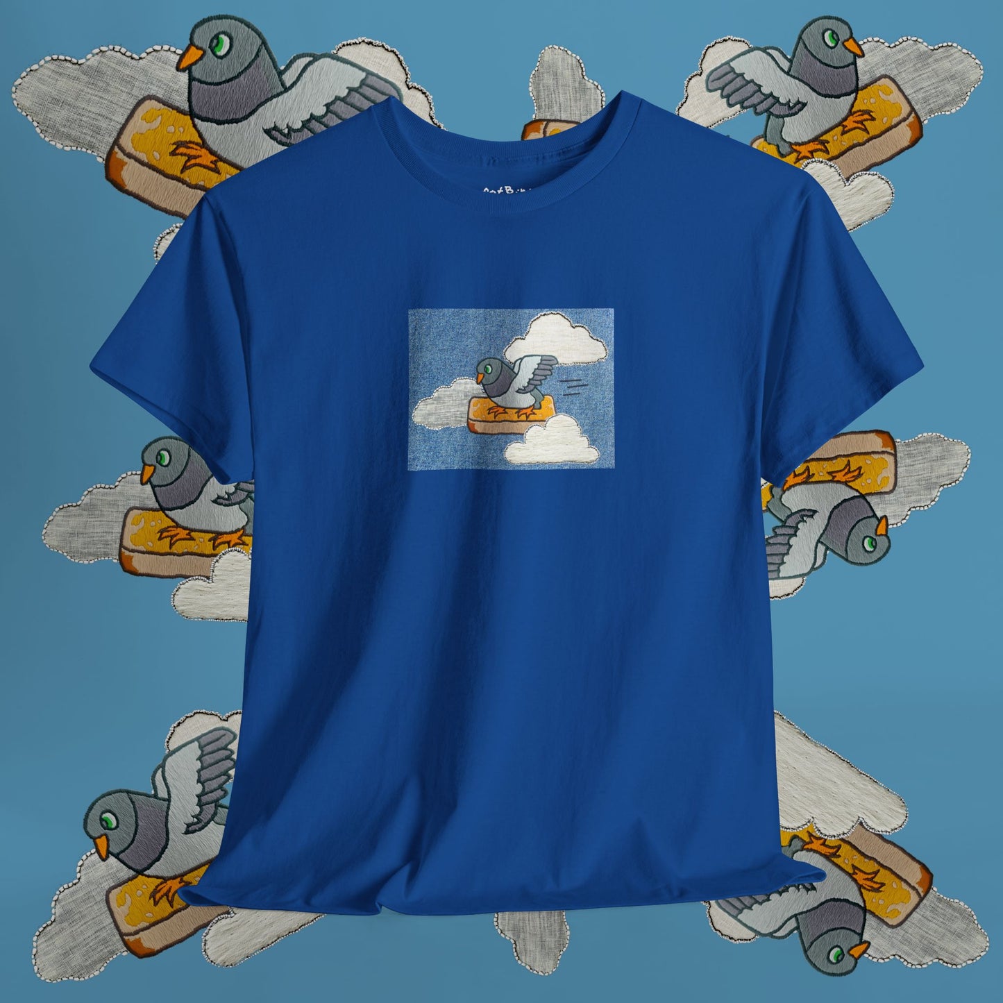 'go fast pigeon' unisex graphic tshirt