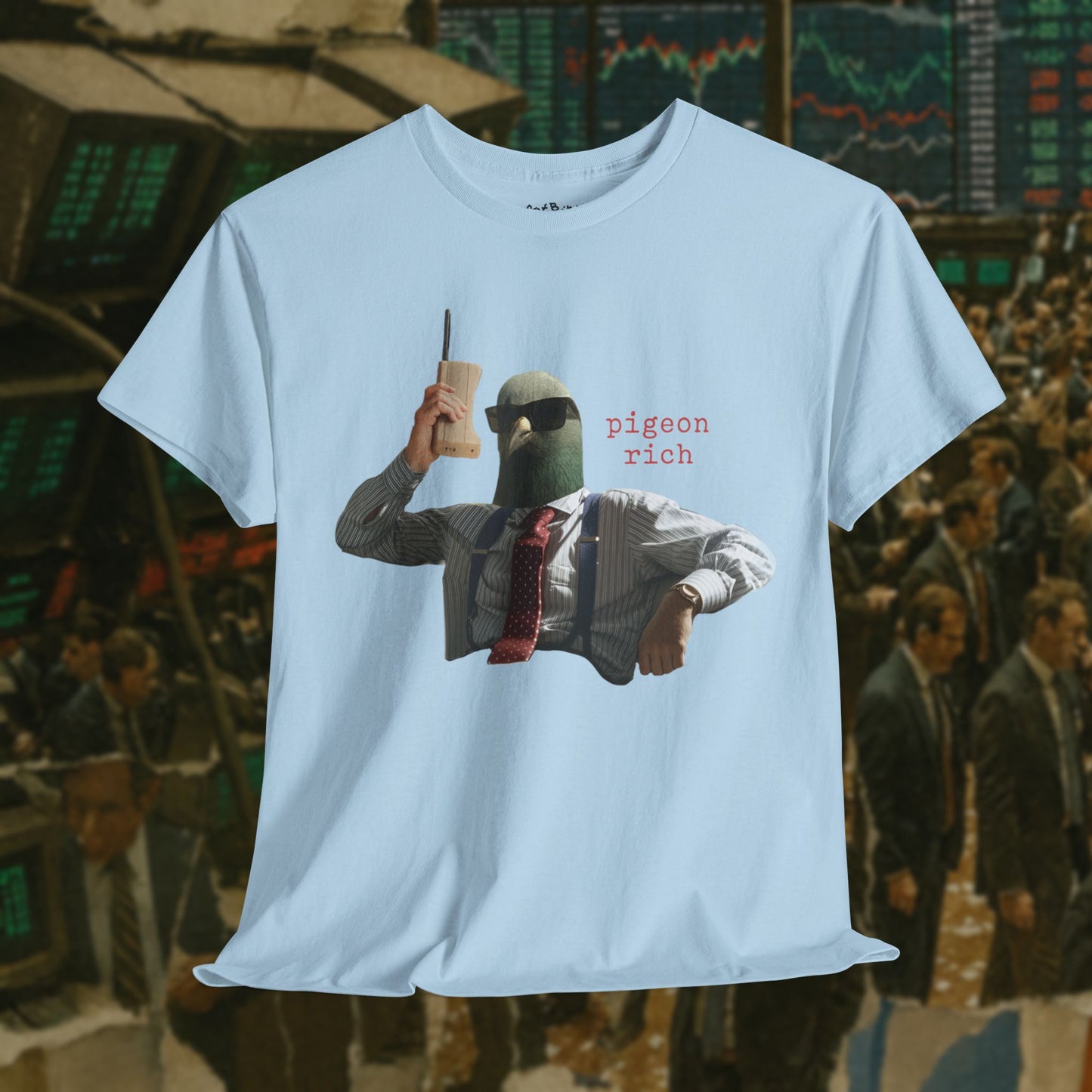 'pigeon rich' unisex graphic tshirt