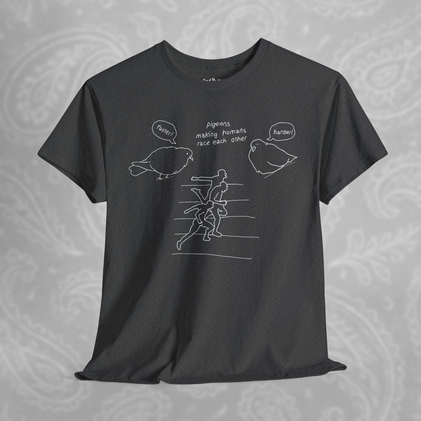 'making humans race each other' unisex graphic tshirt