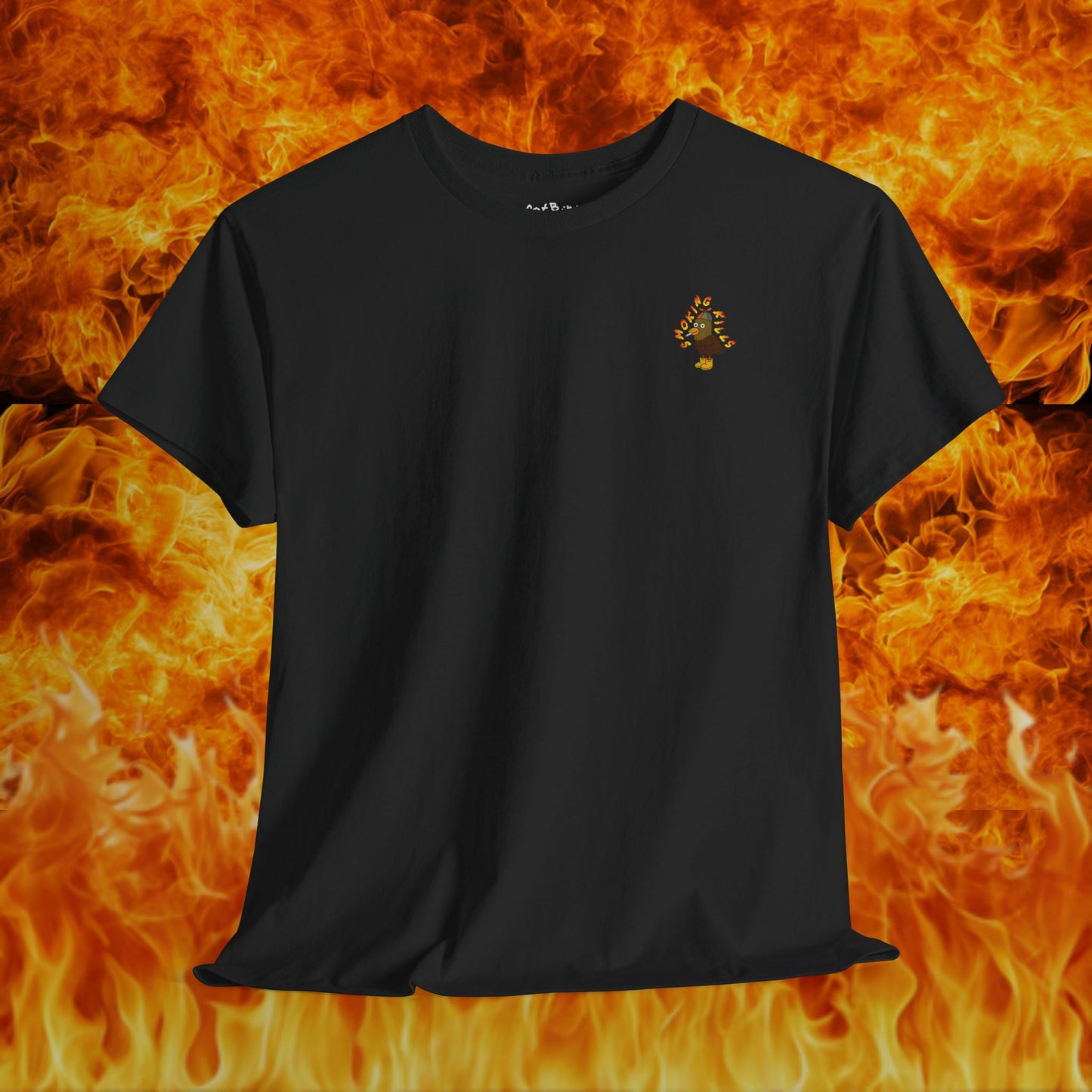 'smoking k!lls' pigeon tshirt [left]