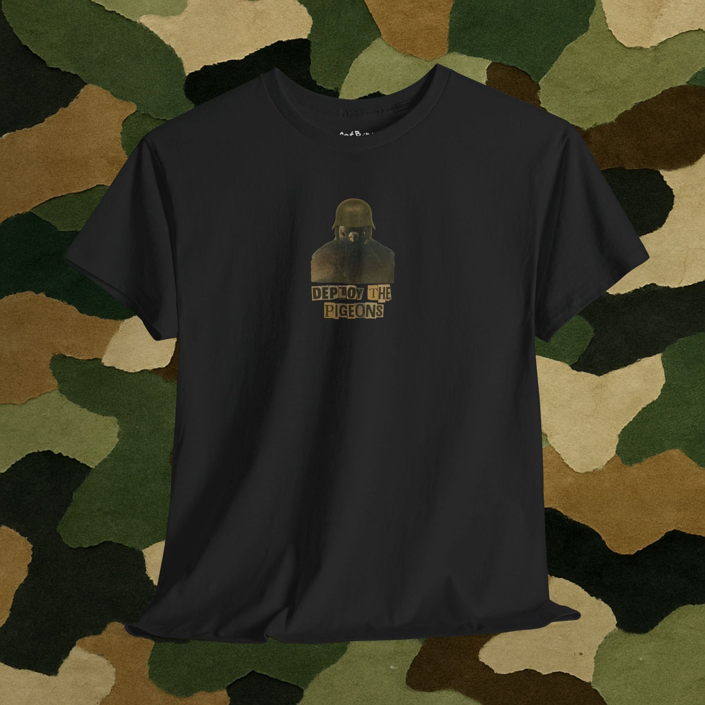 'deploy the pigeons' tshirt