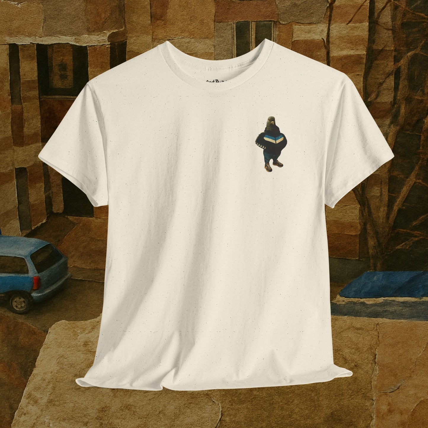 tracksuit pigeon tshirt [left]