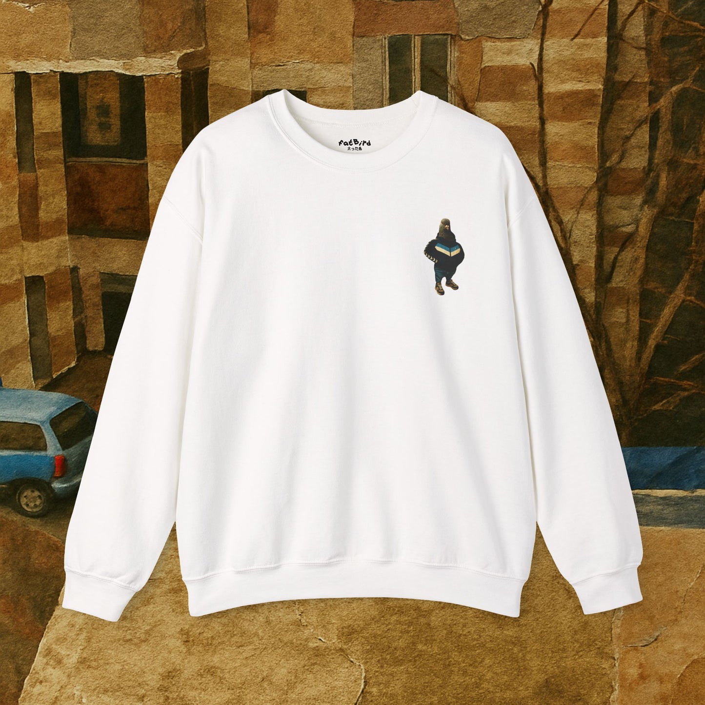 tracksuit pigeon sweatshirt [left]