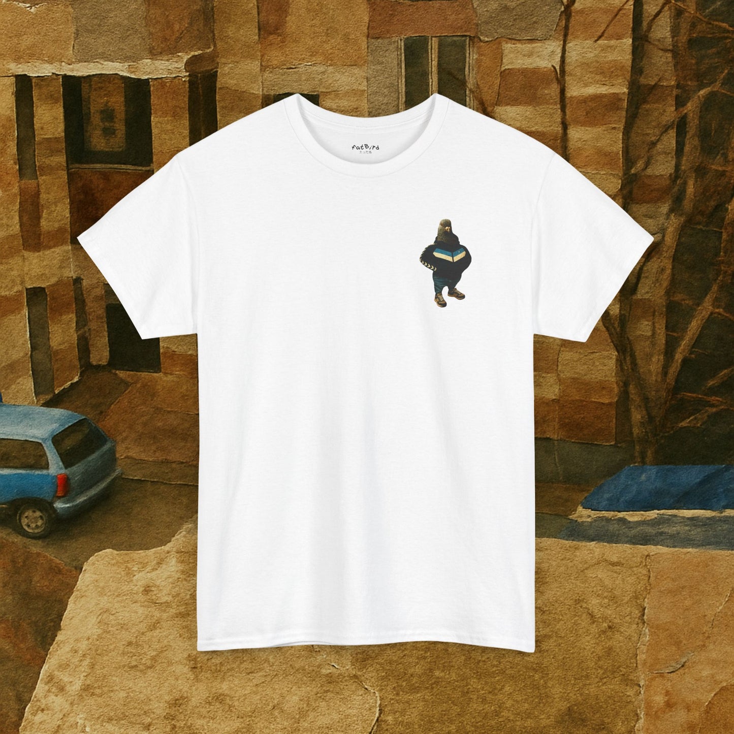 tracksuit pigeon tshirt [left]