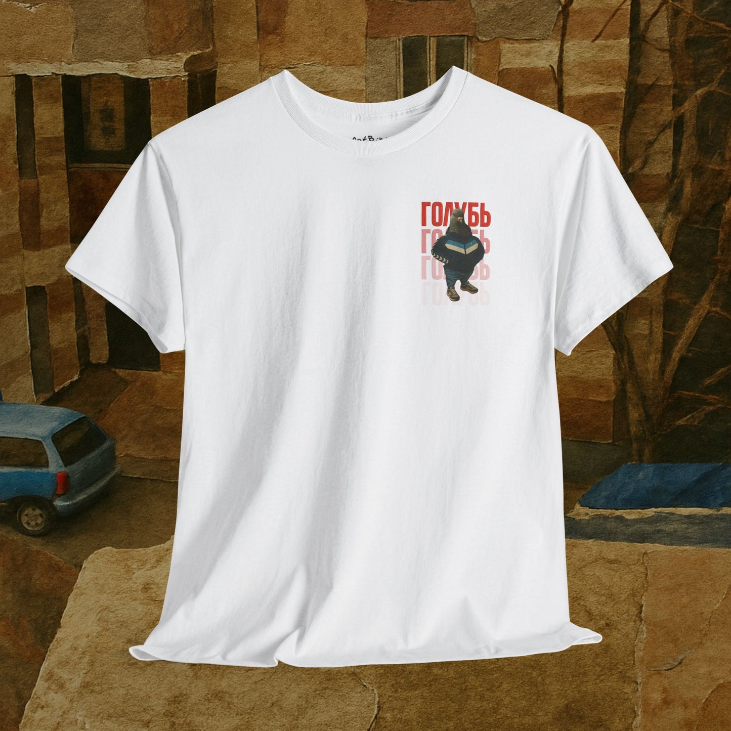 gopnik pigeon голубь tshirt [left]