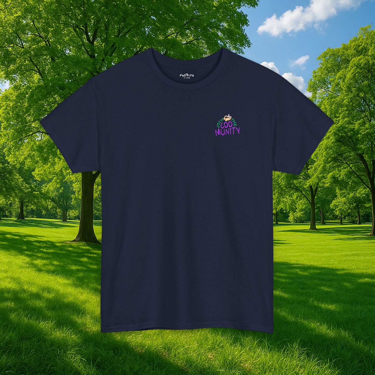 'join the coomunity' tshirt [small front print]