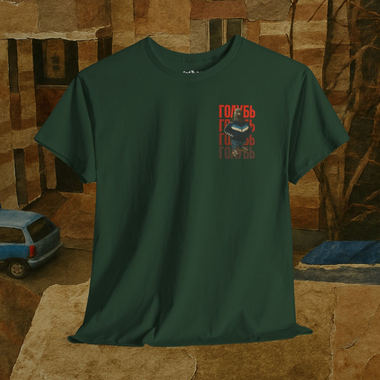 gopnik pigeon голубь tshirt [left]