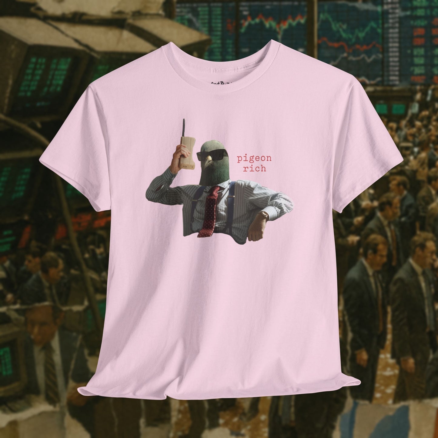 pigeon rich tshirt