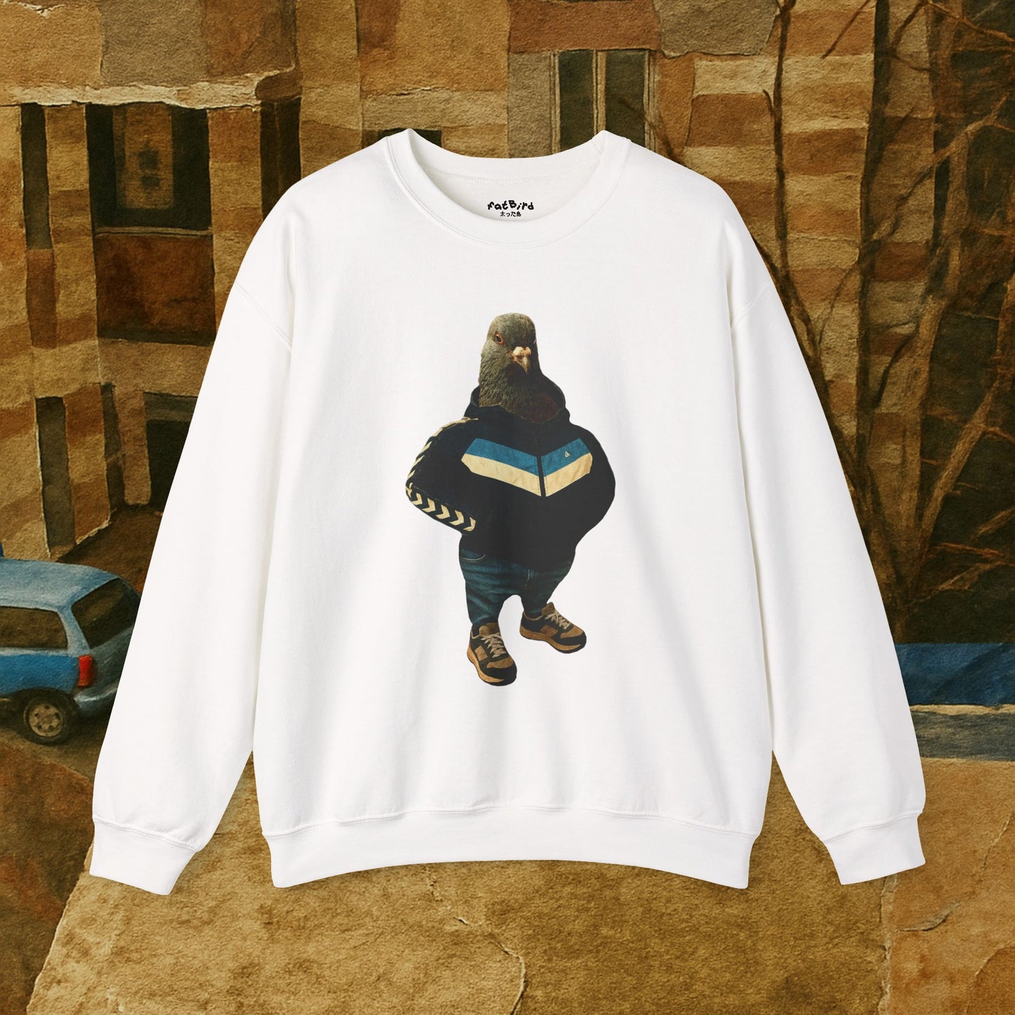 tracksuit pigeon sweatshirt