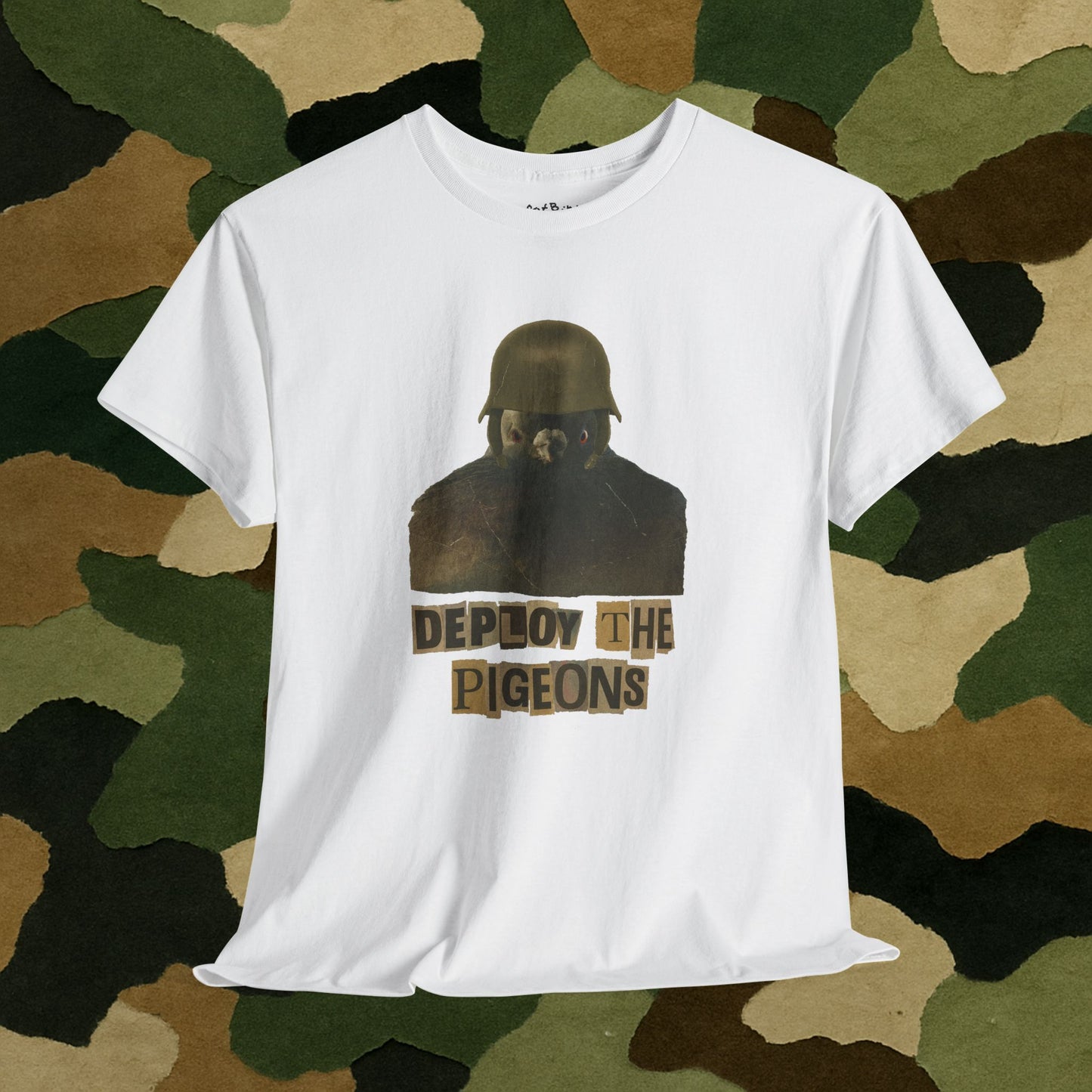 'deploy the pigeons' tshirt