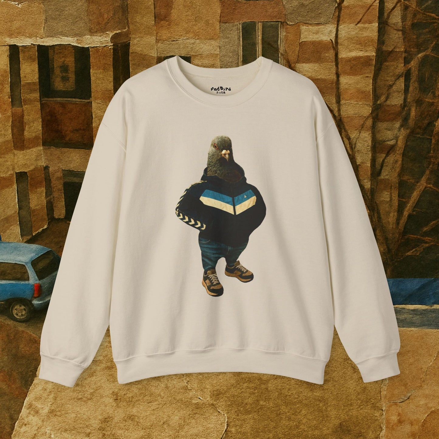 tracksuit pigeon sweatshirt
