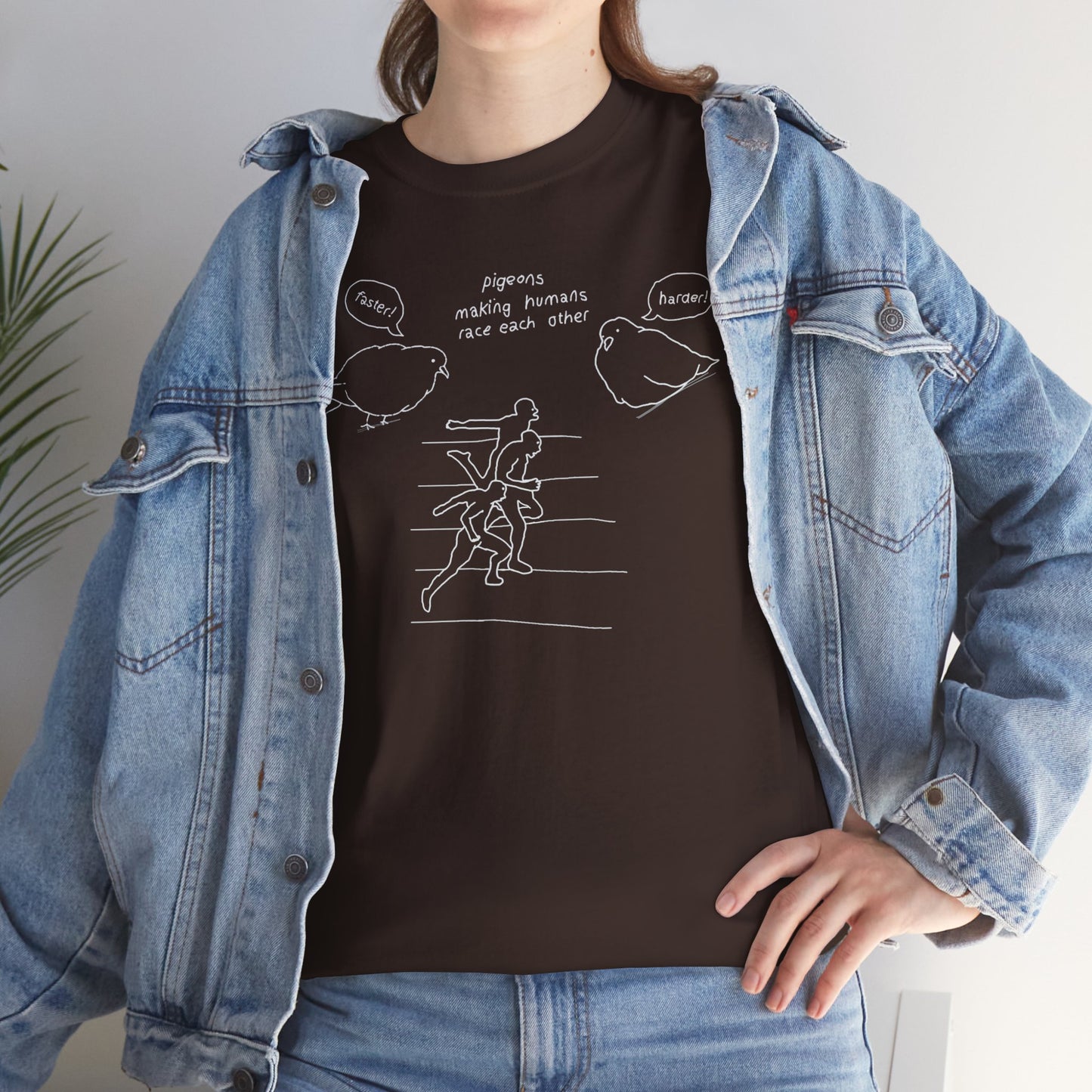 'making humans race each other' unisex graphic tshirt