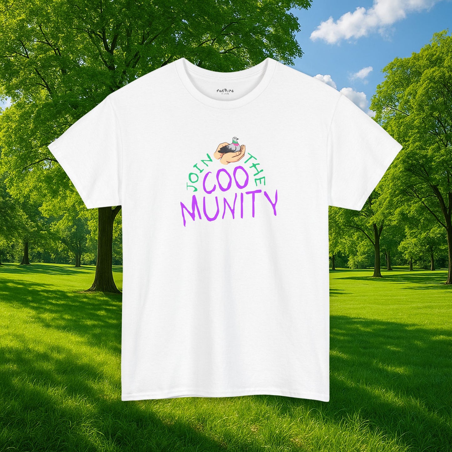 'join the coomunity' tshirt [full front print]