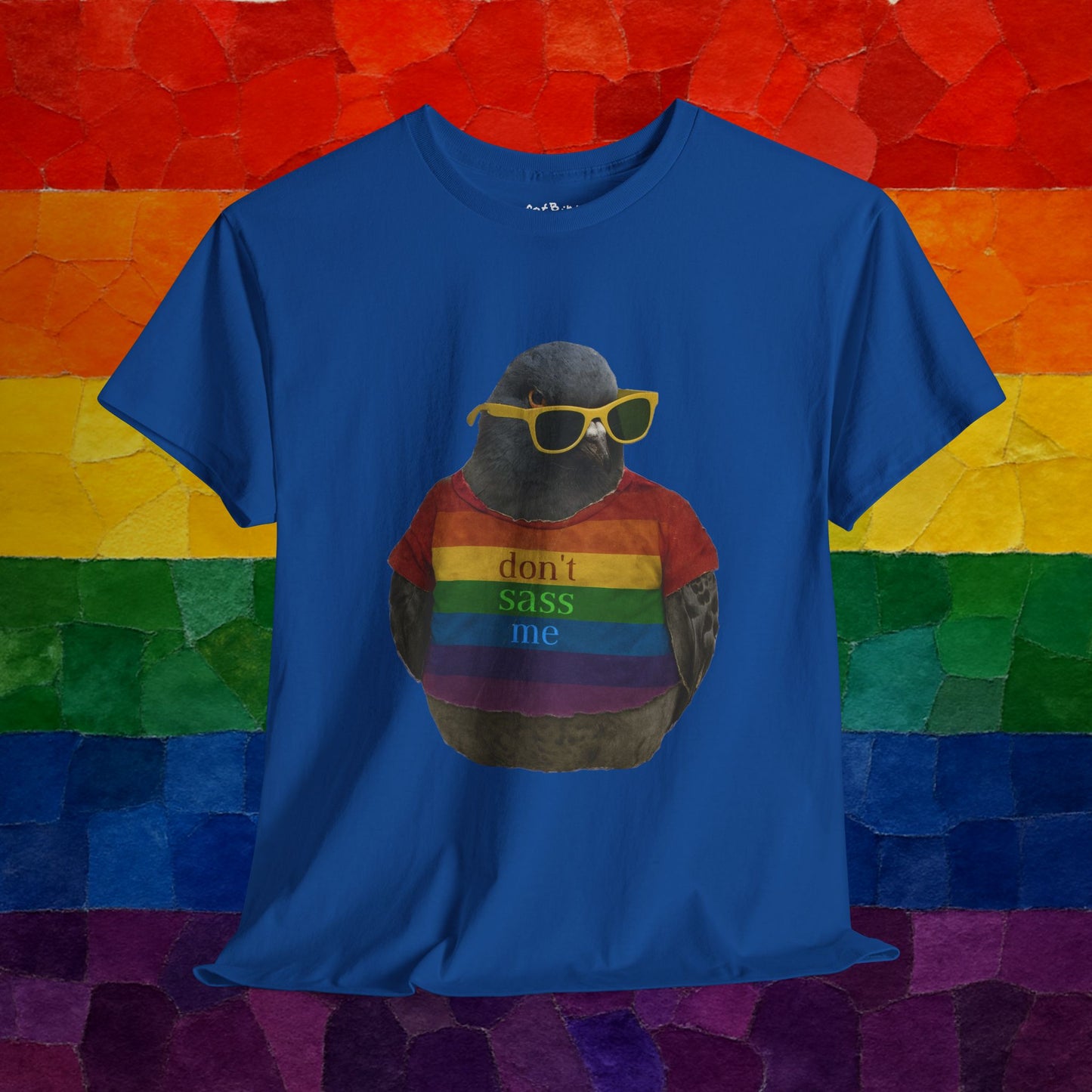 dont sass me lgbt pigeon - unisex graphic tshirt