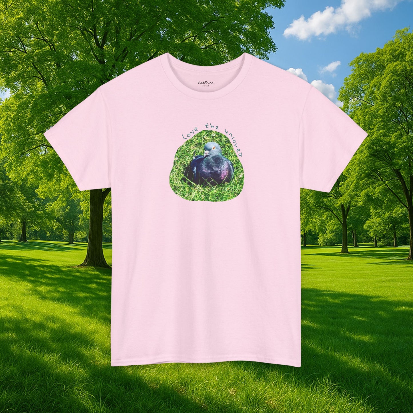 love the unloved pigeon tshirt