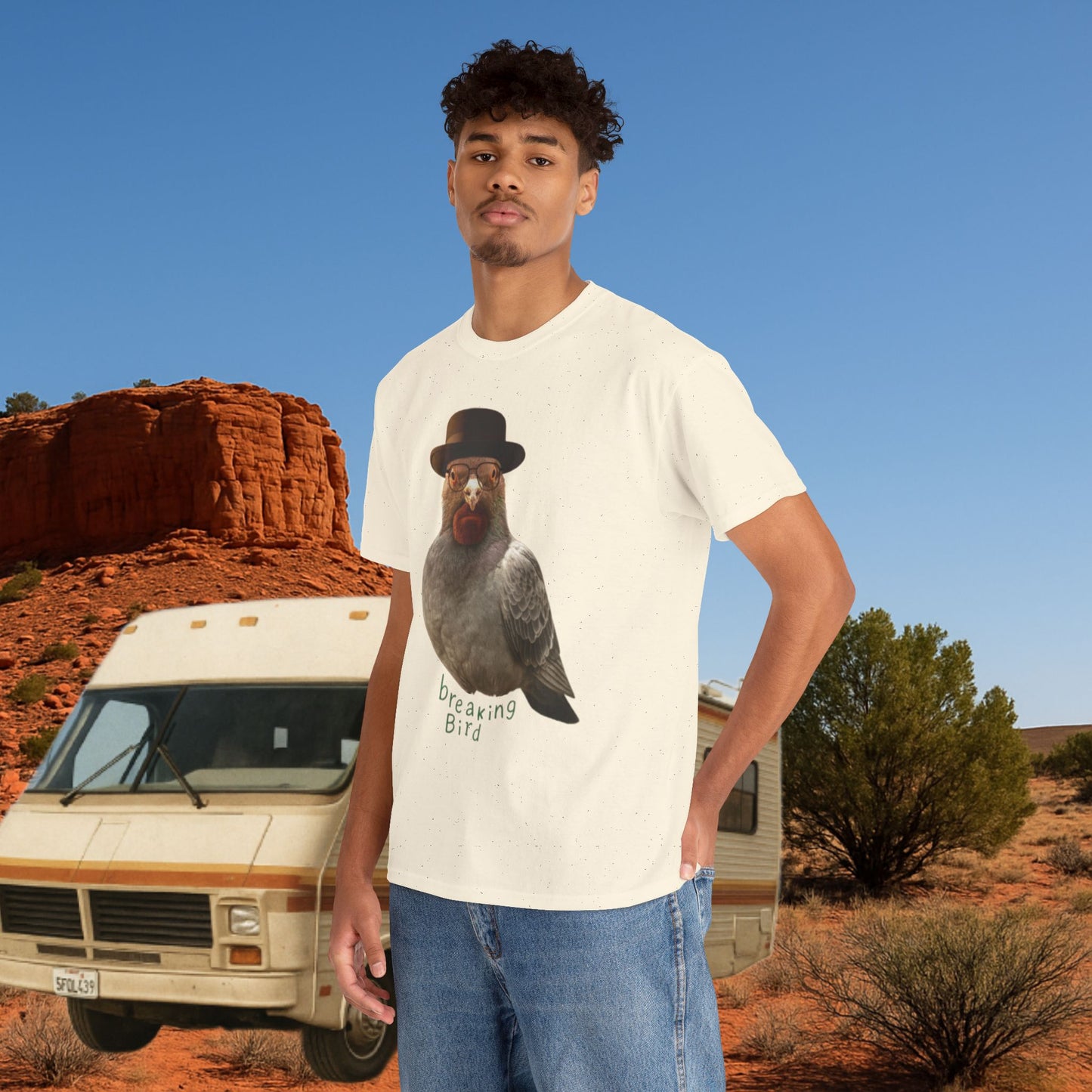 'breaking bird' unisex graphic tshirt
