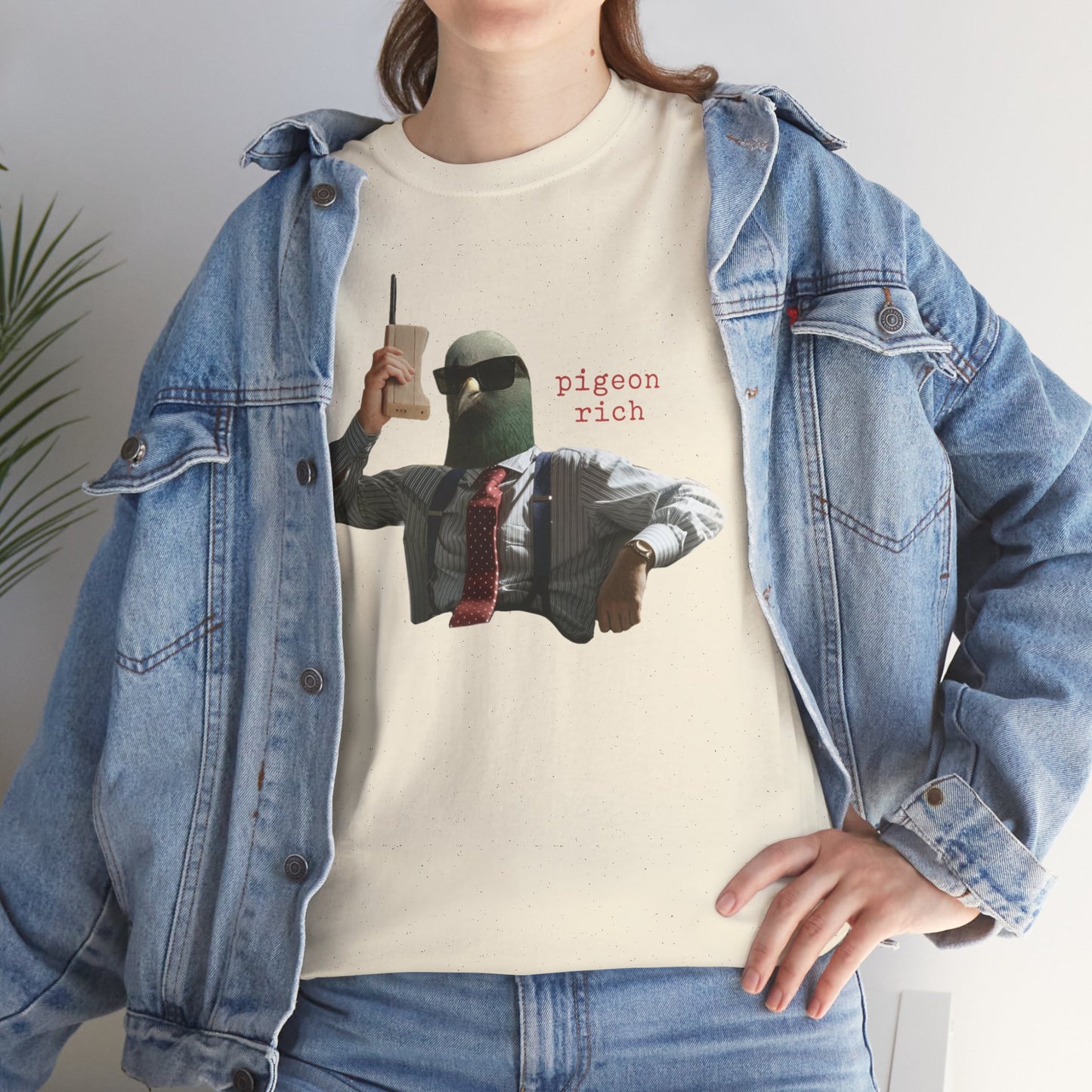 'pigeon rich' unisex graphic tshirt