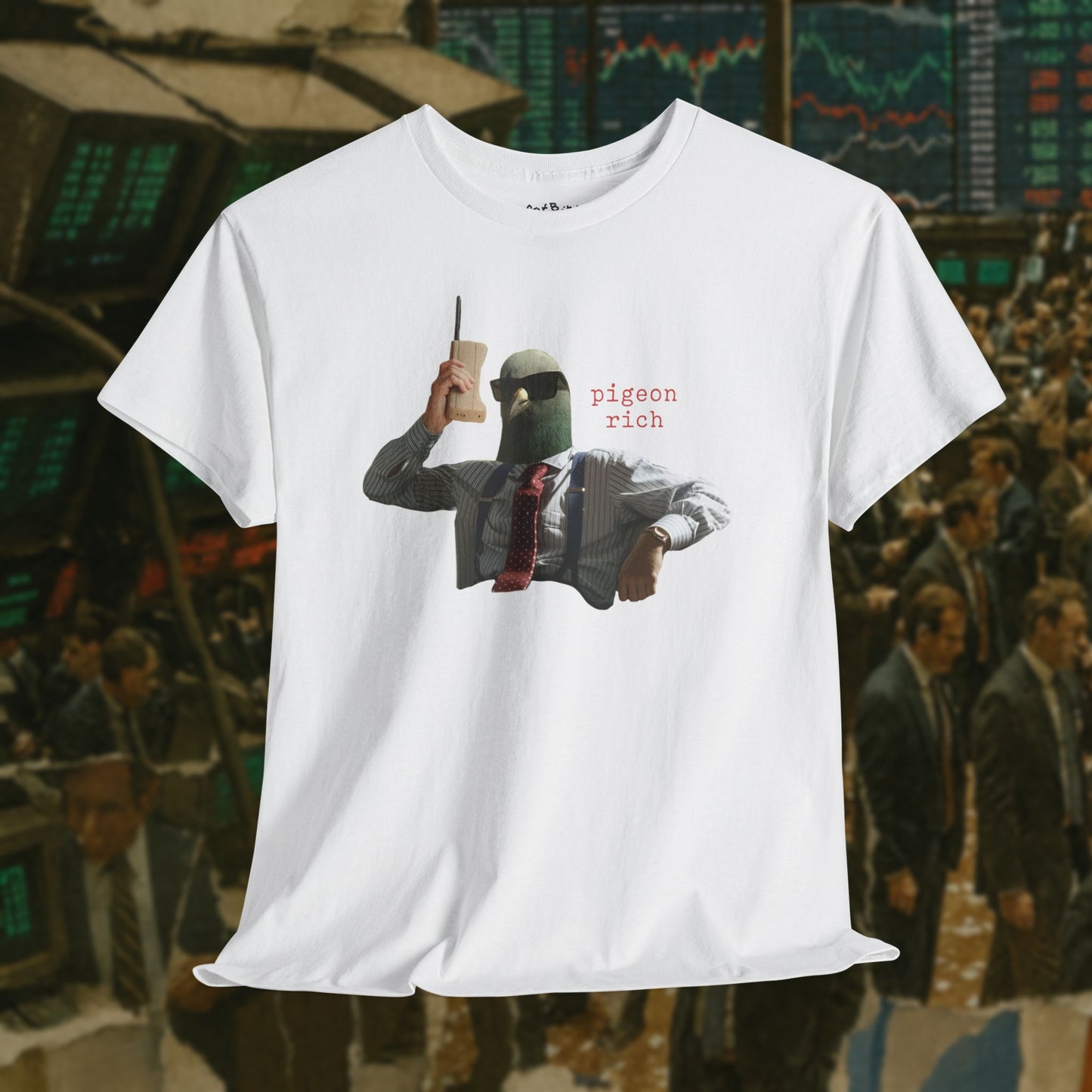 pigeon rich tshirt