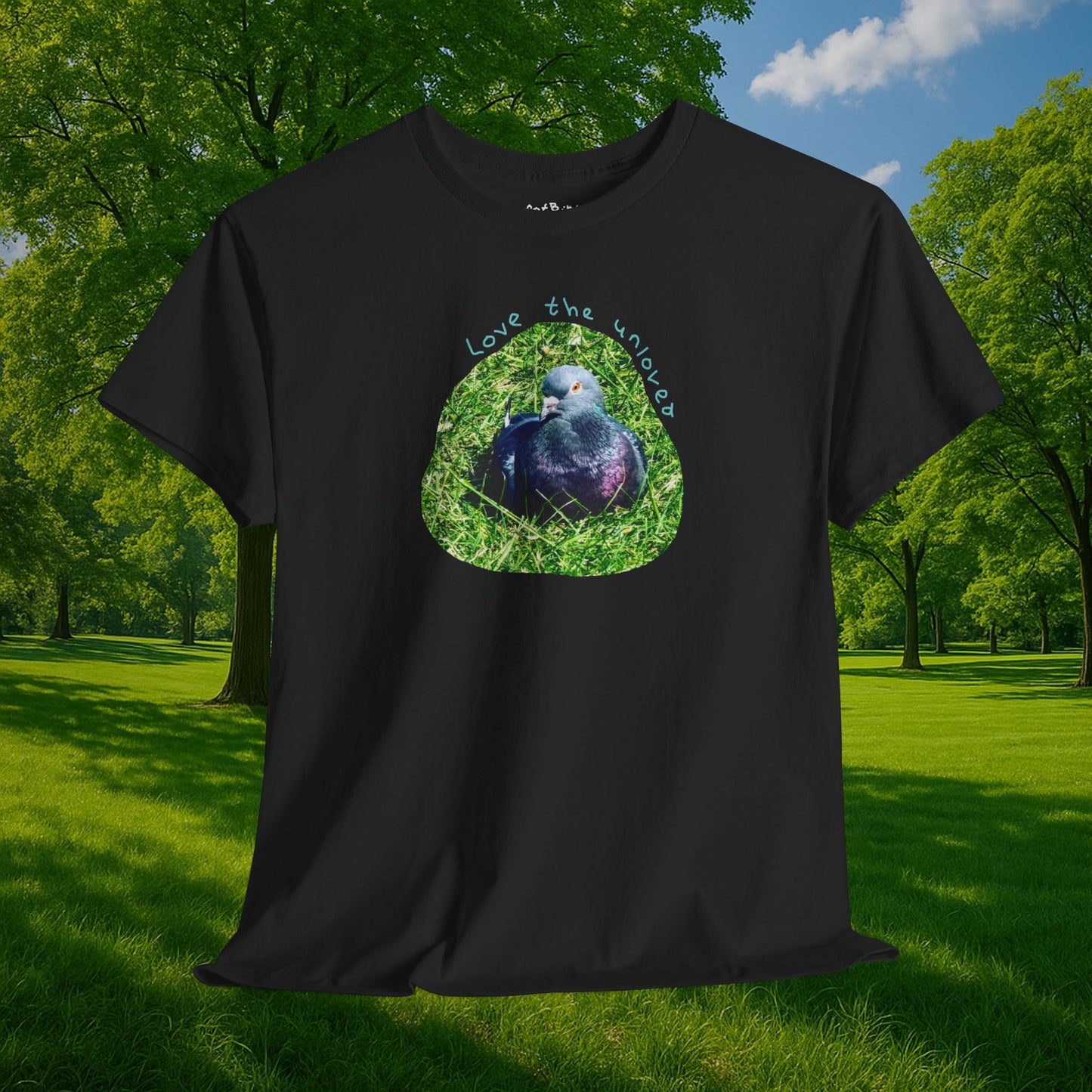 love the unloved pigeon tshirt