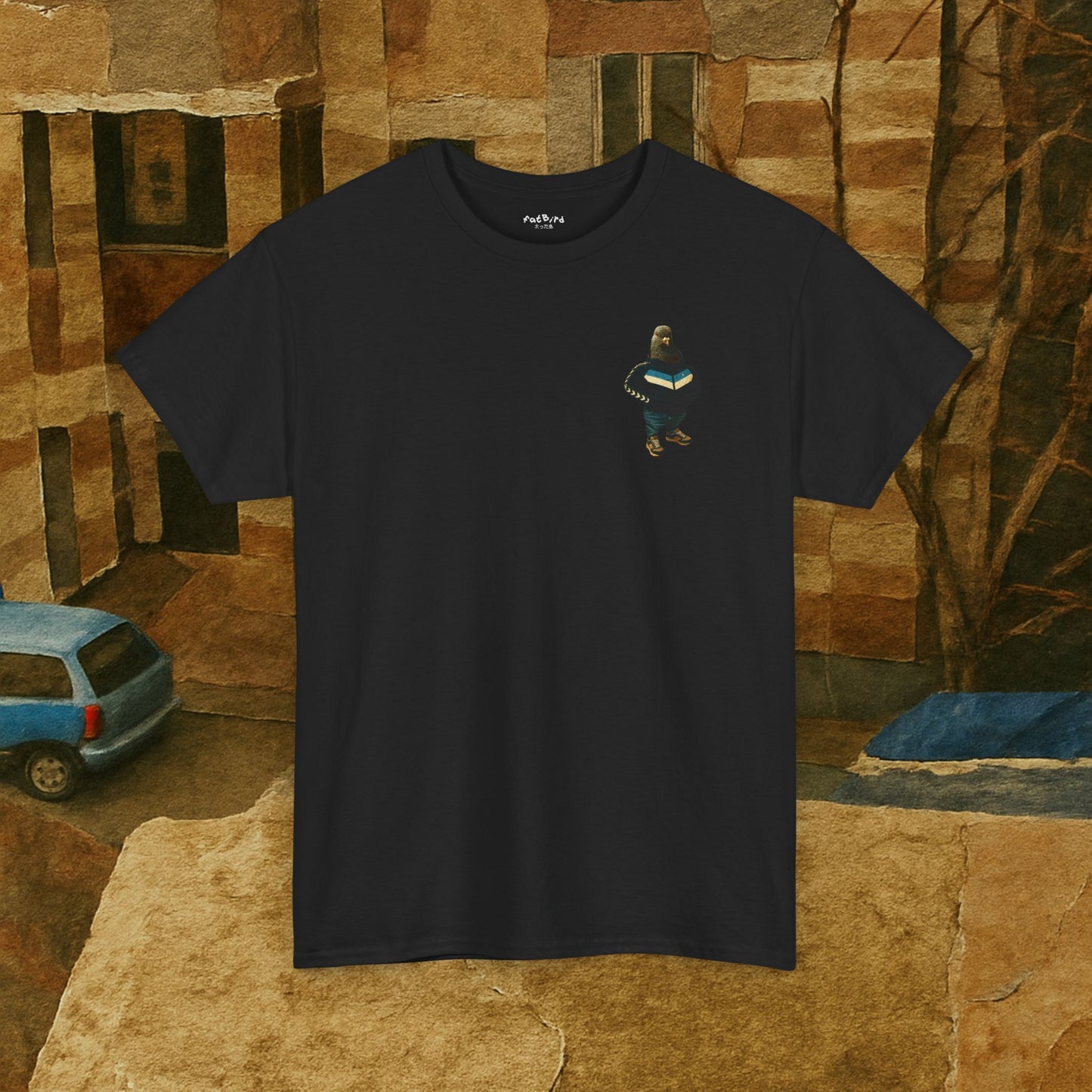 tracksuit pigeon tshirt [left]