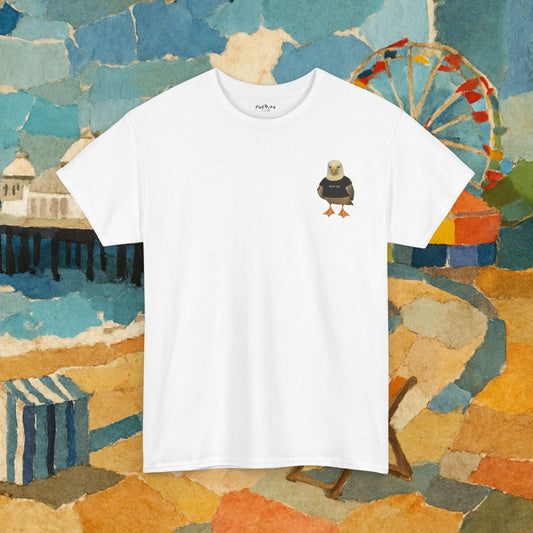 'shut up' seagull tshirt [left]
