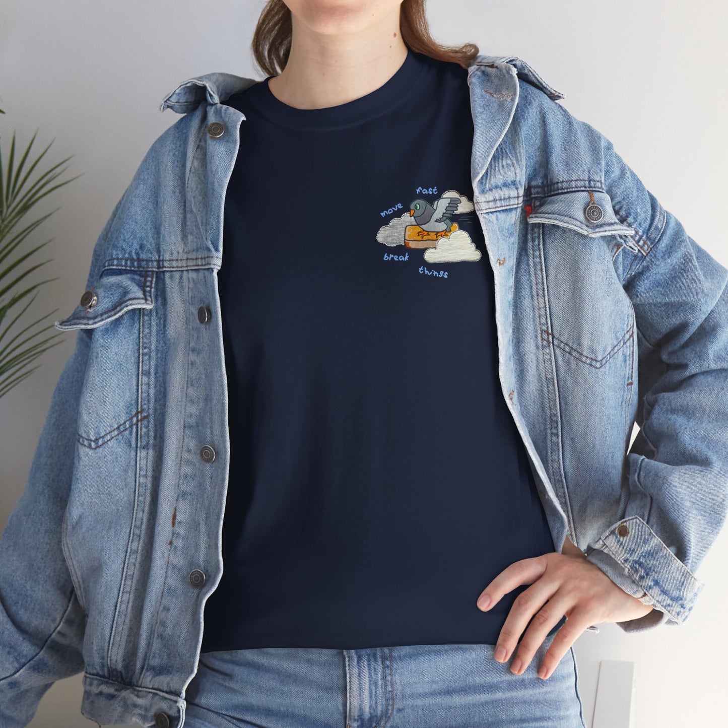 'move fast break things' unisex graphic tshirt [left]