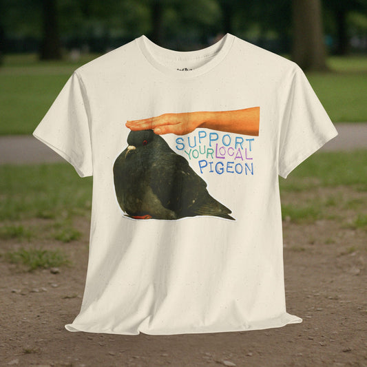 'support your local pigeon' unisex graphic tshirt