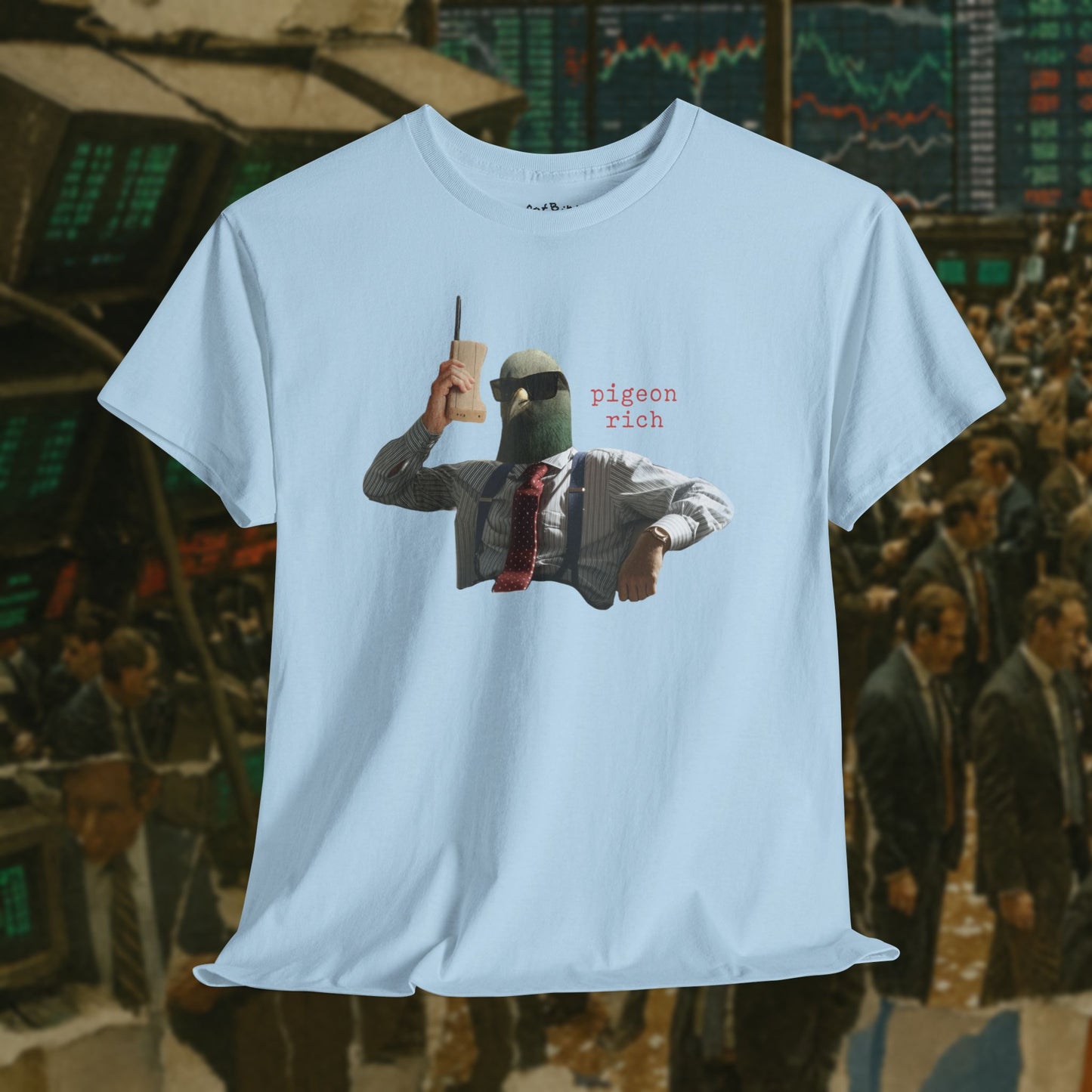 pigeon rich tshirt