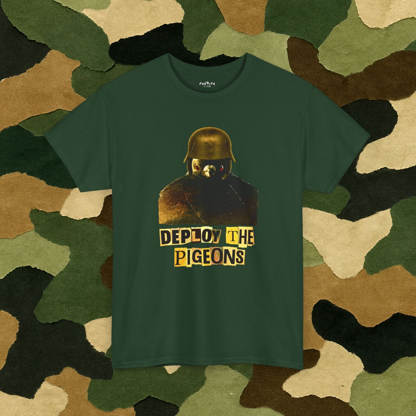 'deploy the pigeons' tshirt