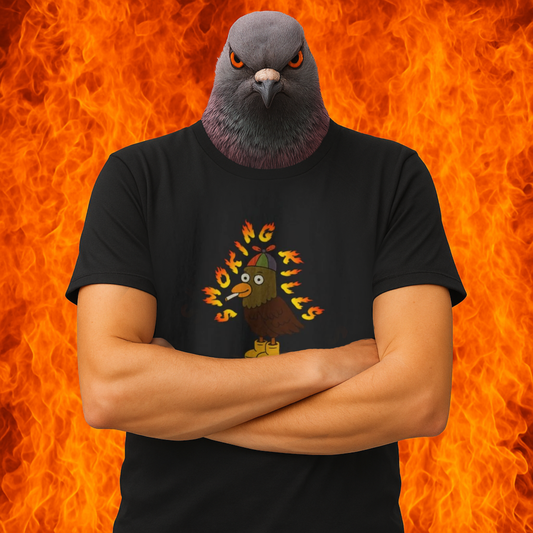 'smoking kills' unisex pigeon graphic tshirt
