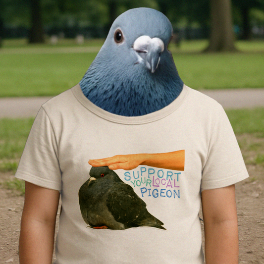 'support your local pigeon' unisex graphic tshirt