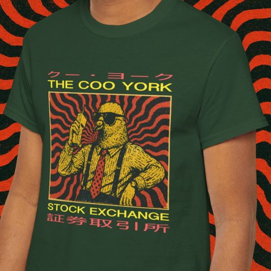 coo york stock exchange: pigeon tshirt