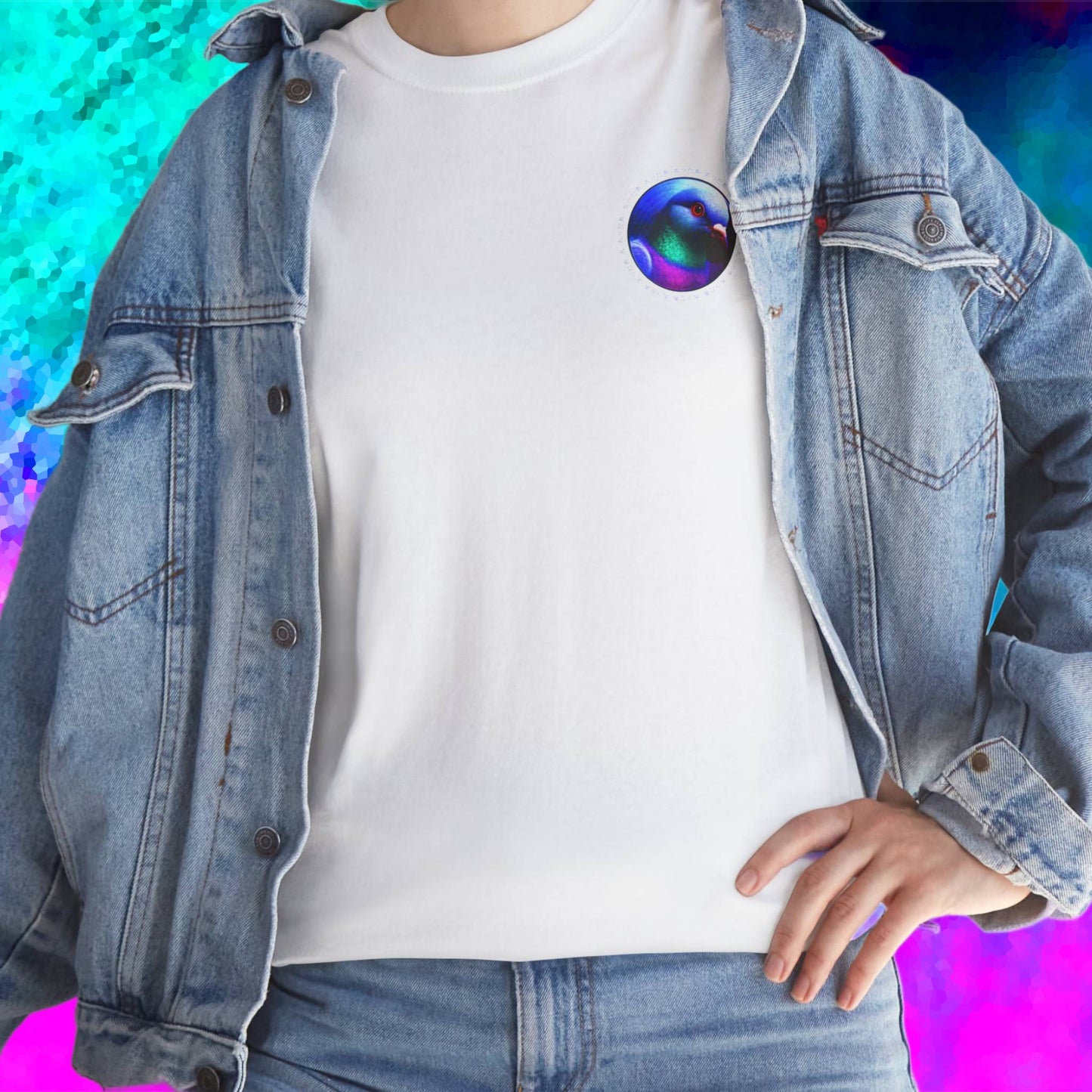 hypno pigeon tshirt [left]