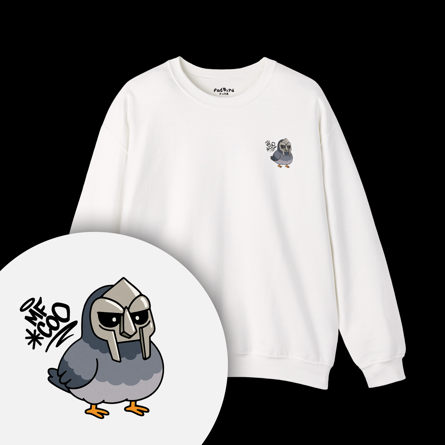 MF COO pigeon sweatshirt [left]