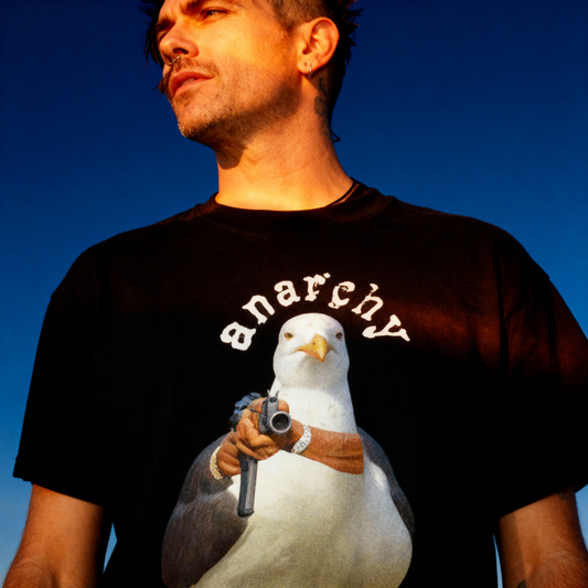 anarchy seagull tshirt