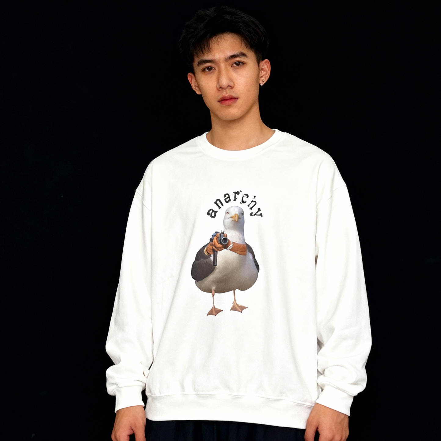 anarchy seagull sweatshirt