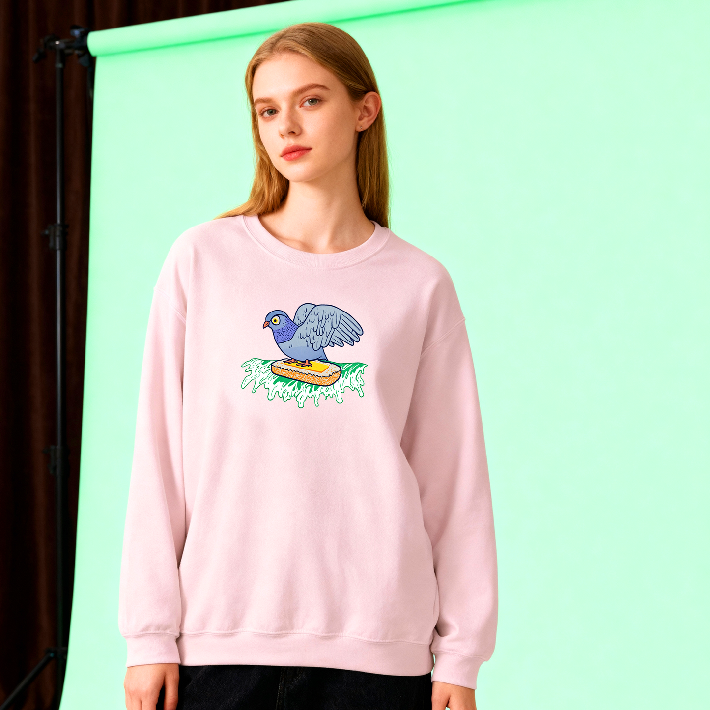 surfin bird on a mission sweatshirt