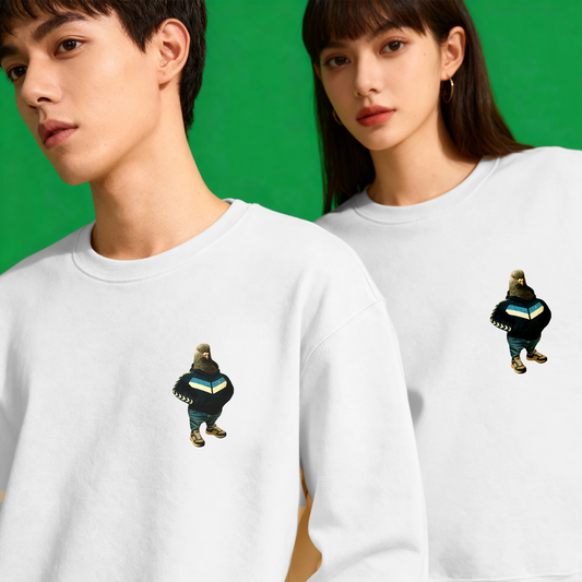 tracksuit pigeon sweatshirt [left]
